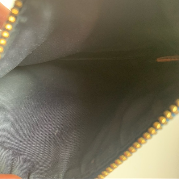 Tory Burch blue leather wristlet pouch - Picture 14 of 16